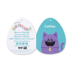 Ultrasoft fabric detail on the 12in Poppy Playtime Catnap Squishmallows plush.