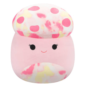 Squishmallows Rachel pink tie-dye mushroom 24in front view for ultra-soft cuddles.