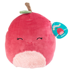 Squishmallows Red Cherry Plush 10-Inch front view, ideal for cuddling and display.