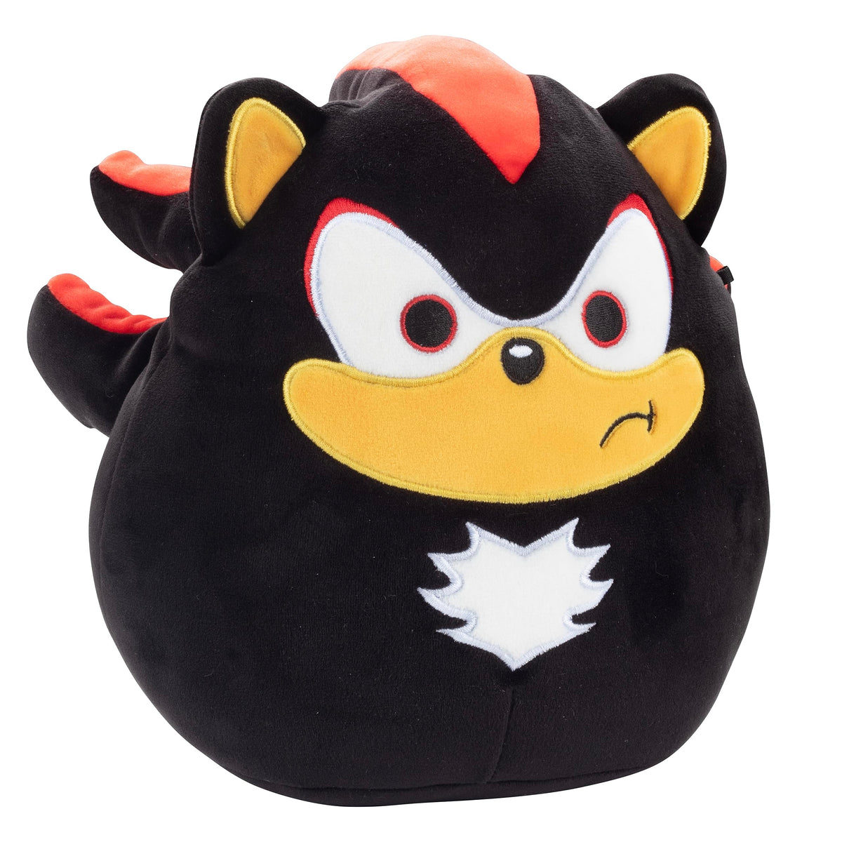 Squishmallows Shadow hedgehog plush closeup highlighting ultra-soft fabric and friendly facial expression