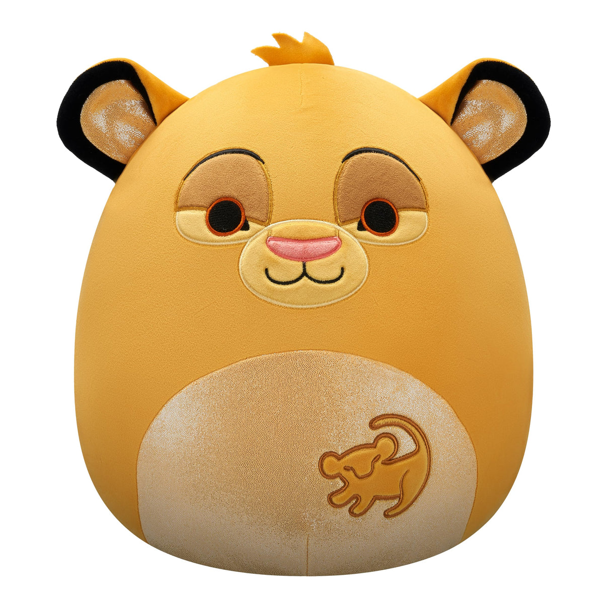Squishmallows Simba 14-inch face close-up highlight ultrasoft cuddle