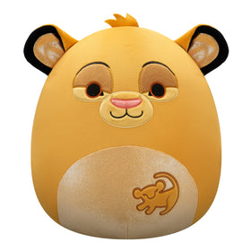 Squishmallows Simba 14-inch face close-up highlight ultrasoft cuddle