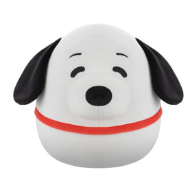 Squishmallows Snoopy 12in plush: soft cuddle buddy for travel and playtime.