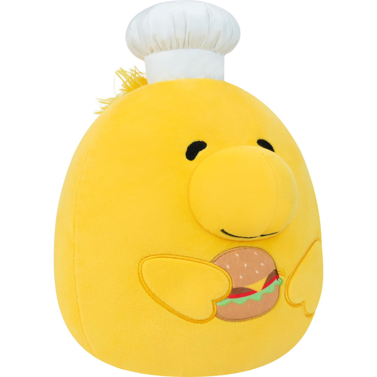 Squishmallows Snoopy & Woodstock BBQ Americana 8in face close-up highlighting ultrasoft texture for hugs