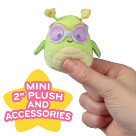 Officially licensed Squishmallows Squishville accessories pack adds fun outfits for mini plush.