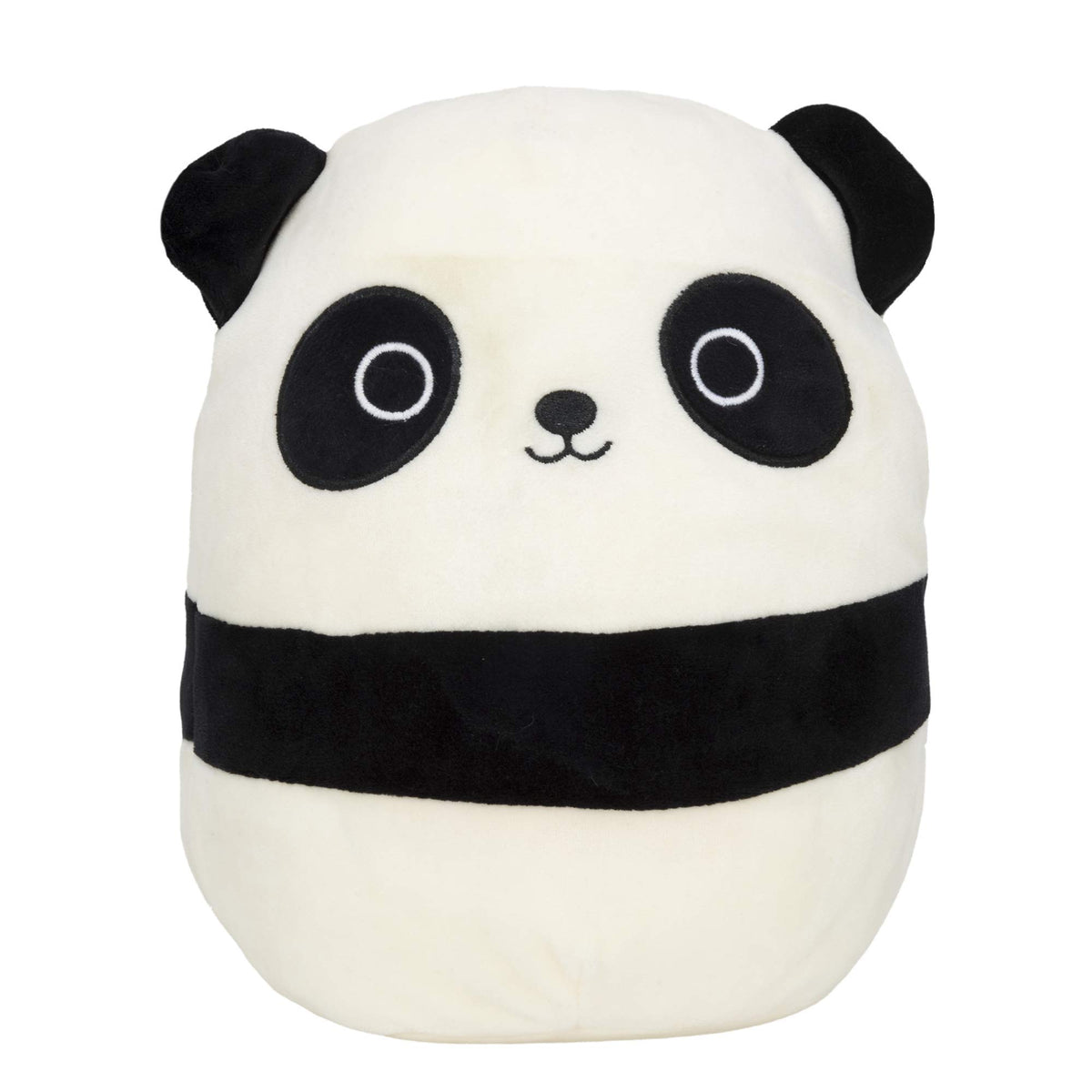 Squishmallows Stanley panda face plush offers a cuddly hug factor