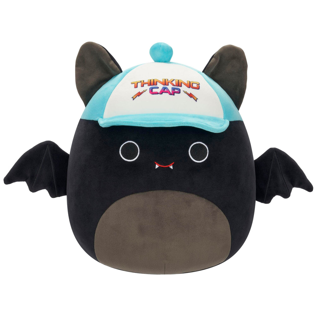 Squishmallows Emily Bat 12in plush, cozy travel companion.