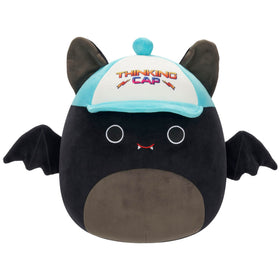 Squishmallows Emily Bat 12in plush, cozy travel companion.