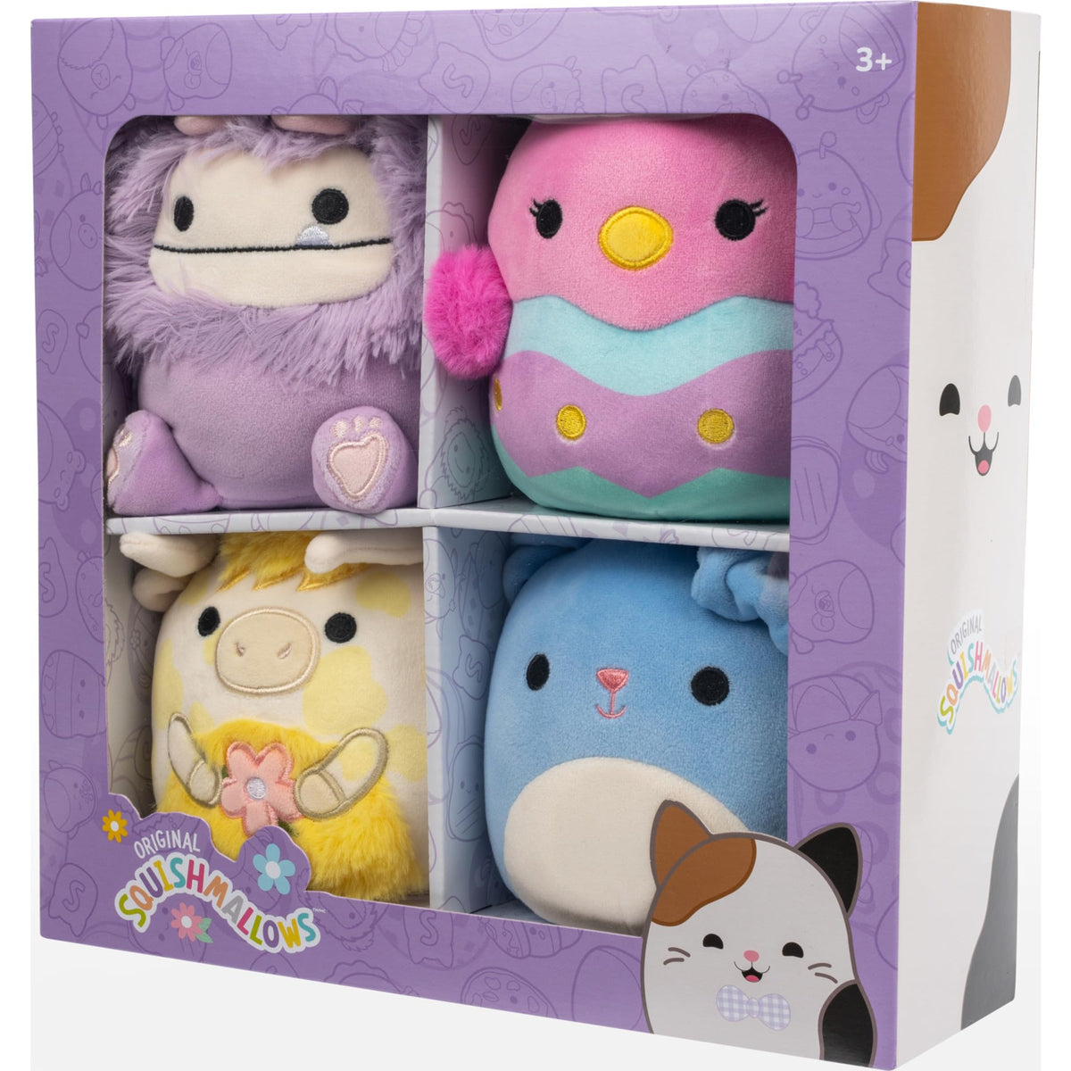 Ultrasoft fabric close-up highlighting Squishmallows plush texture for gentle squeezes.