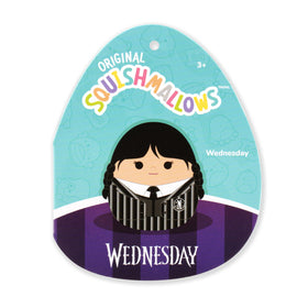 Squishmallows Wednesday in Uniform 12in back view — iconic licensed plush for display shelves