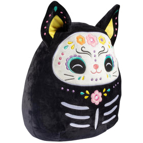 Zelina plush with sugar skull detail adds festive color for Halloween decor