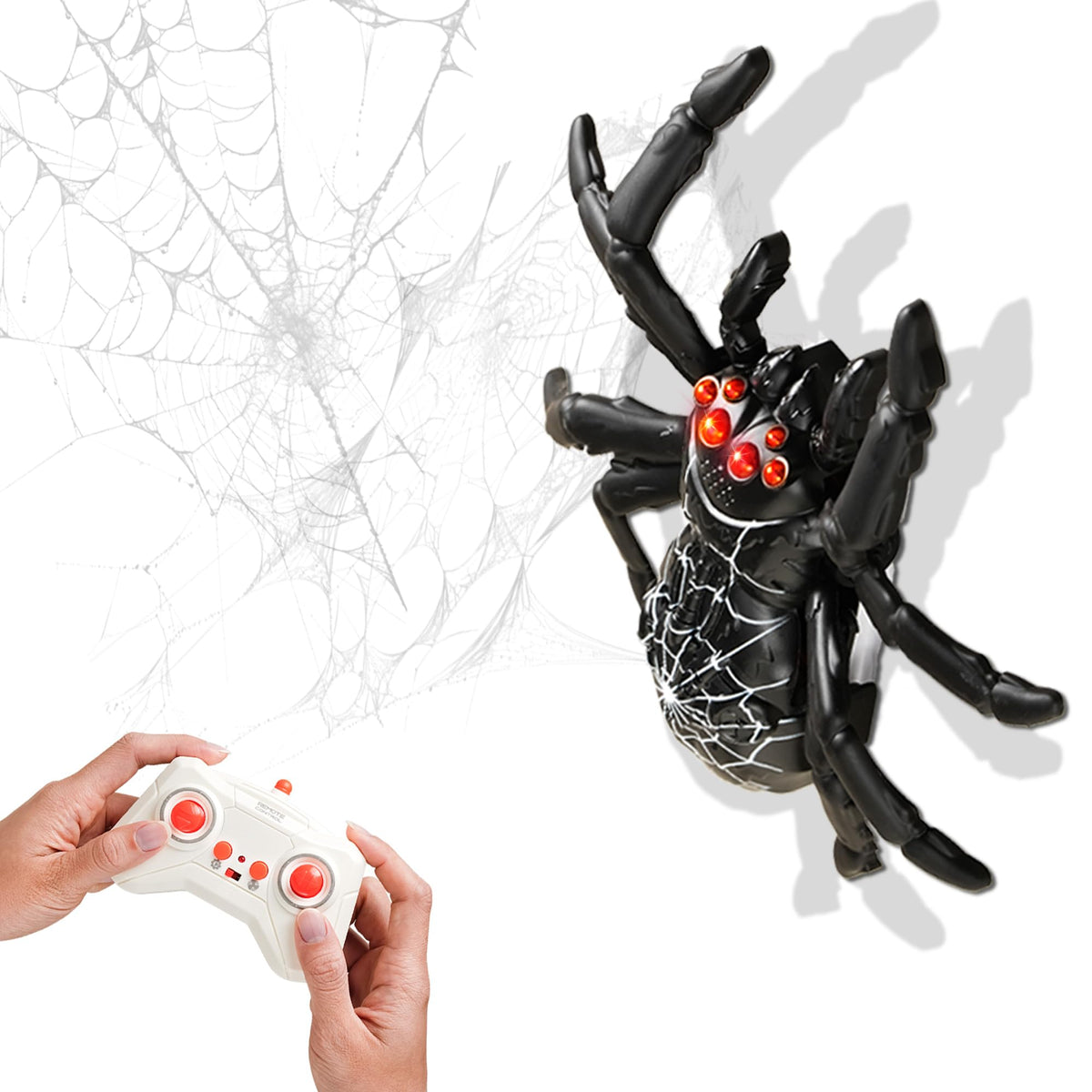 SQVIAFUN wall-climbing spider front view for exciting wall adventures