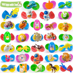 SQZUWIT Easter eggs bulk 100-pack with colorful shells for quick gifting and hunts.