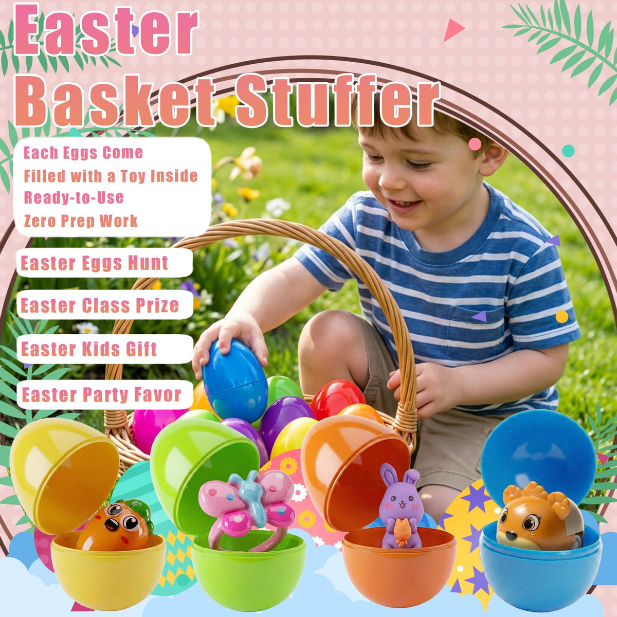 SQZUWIT Easter eggs classroom prizes ready-made rewards for teachers and students.