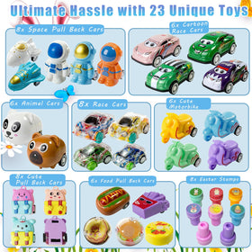 SQZUWIT 200pcs filled eggs reveal vibrant toy assortment