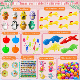 SQZUWIT Easter eggs inside-toys variety with assorted prizes for joyful rewards.