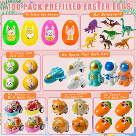 SQZUWIT Easter eggs snap-closure securely closes for mess-free hunts.