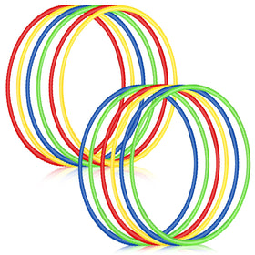 Sratte 12-piece toy hoop set for kids with removable blocks for easy storage.