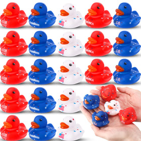 Sratte 50-piece patriotic ducks pack for Independence Day decor and party favors.