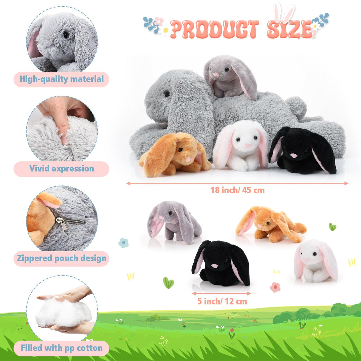 Sratte baby bunny plush style 1 soft cuddle buddy for naps