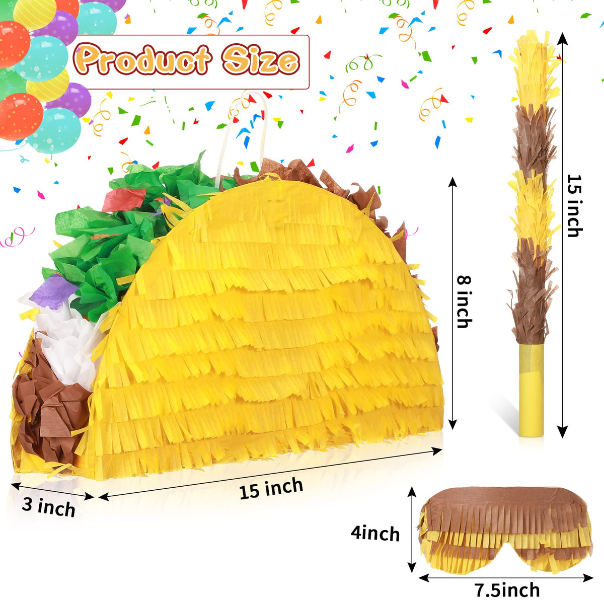 Sratte batting stick 15 inches for safe, fun piñata play