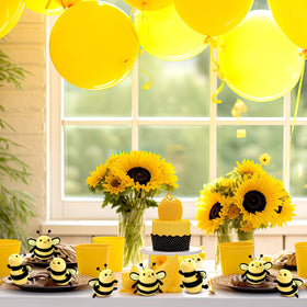 Sratte bee plush party décor brightens themed celebrations