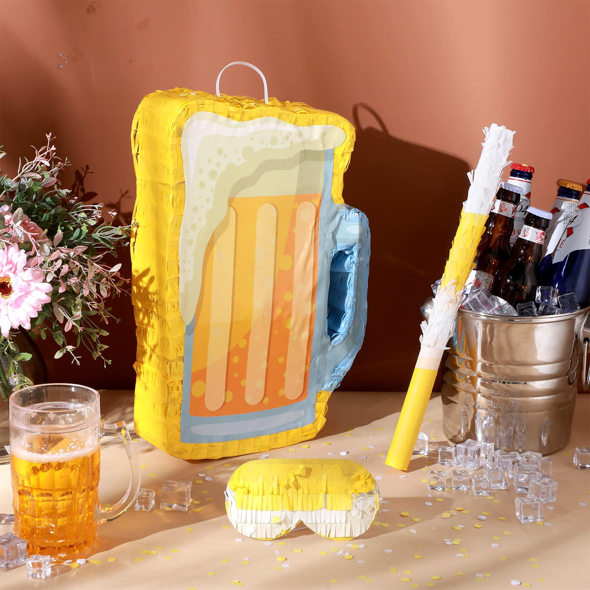Sratte Beer Pinata set used at a bachelor party for entertainment and photos.