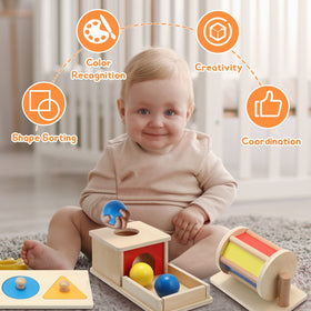 Sratte Child Play Session featuring babies exploring colors and shapes with toys.