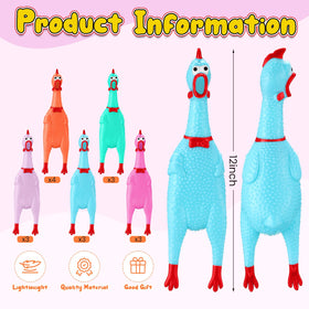 Sratte detachable-head chicken toy makes replacement quick and easy for ongoing fun
