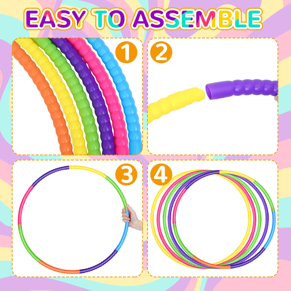 Detachable Sratte hoop blocks for quick reconfiguration and storage.