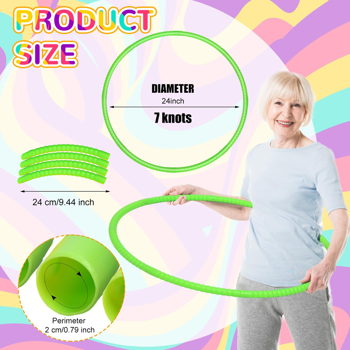 Sratte durable plastic hoops show high-quality construction for active play