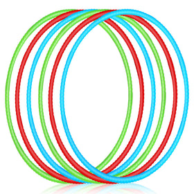 Sratte exercise hoop set in red, green, blue for quick assembly and colorful play.