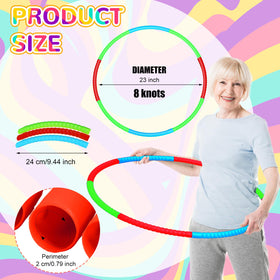Sratte detachable hoops with 7, 8, 10 sections for adjustable sizing and easy transport.