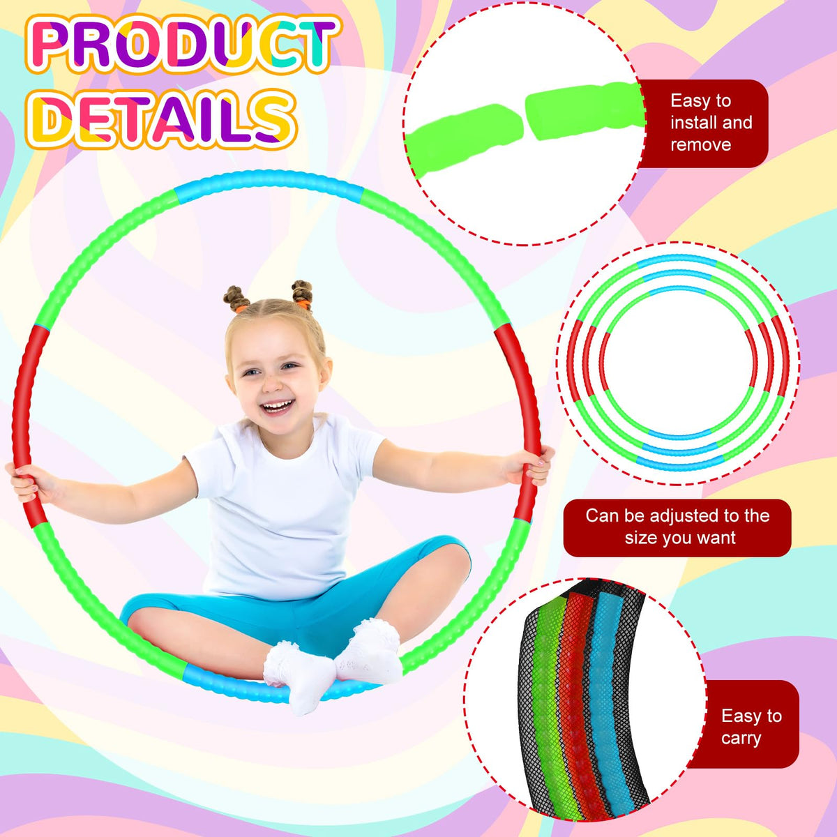 Sratte snap-design hoops shown for fast setup indoors or outdoors.