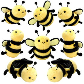 Sratte honey bee plush eight-pack for gifts and party décor