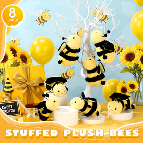 Sratte honey bee plush keychain adds charm to bags