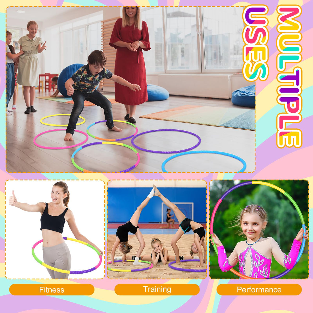 Sratte kid-friendly exercise ring ready for versatile outdoor use