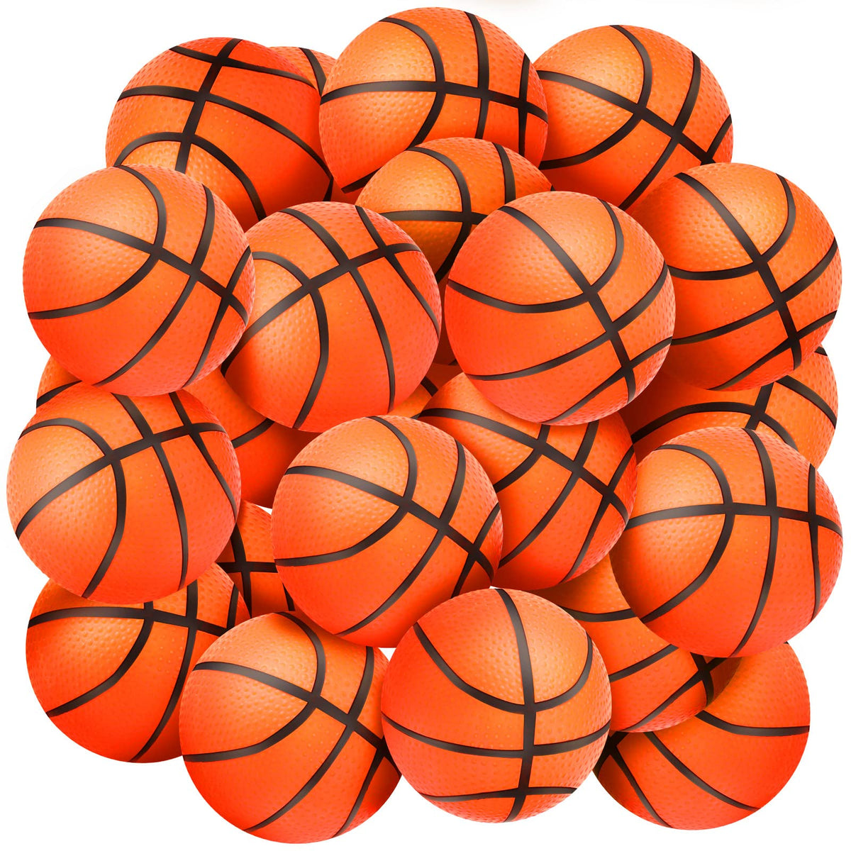 Sratte mini inflatable basketball 4in orange for safe, fun playtime with kids every day.