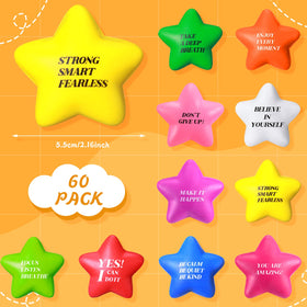 Sratte motivational quotes star ball highlighting positive thoughts during work.