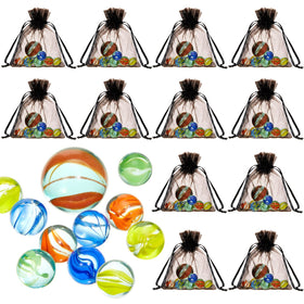 Sratte pack12 marble game sets with bag for family fun indoors
