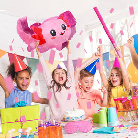 Sratte pinata blindfold and bat set for playful games.