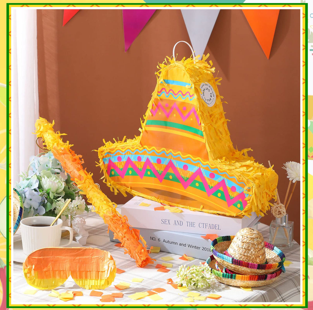 Sratte pinata size 16x11x3 inches suitable for filling with goodies