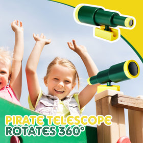 Sratte kids' playhouse setup beside climbing frame