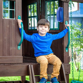 Sratte blue tree-house attachment accessory sparks outdoor imagination.