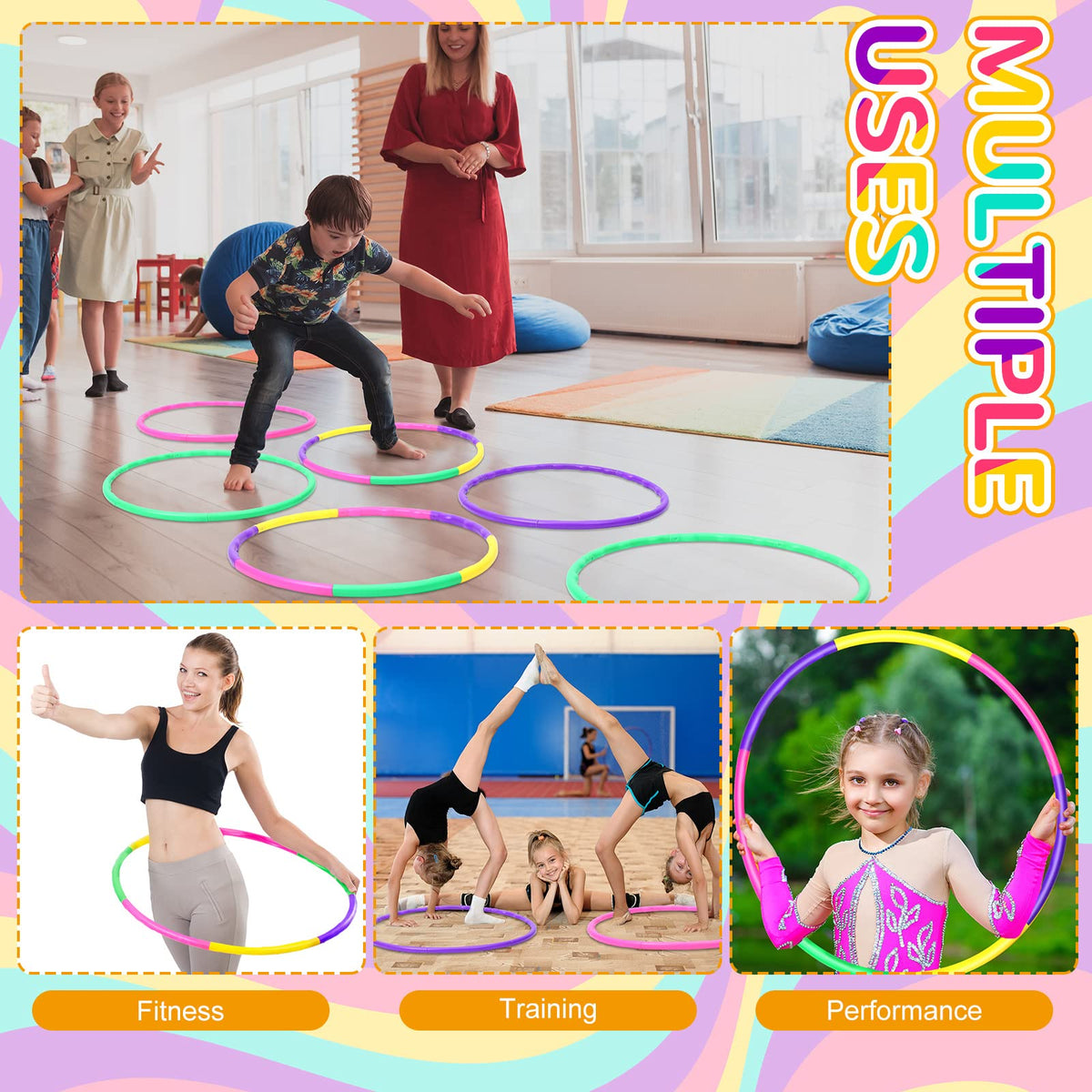 Sratte durable plastic hoop designed to resist wear and fading