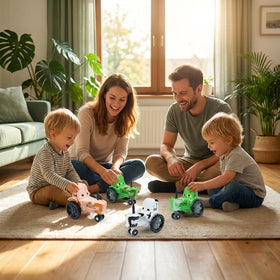 SRCICY push-around hauler wheels glide smoothly for easy mobility.