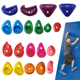 SREHRLY rock climbing holds set of 20 pieces promotes active play and grip strength.