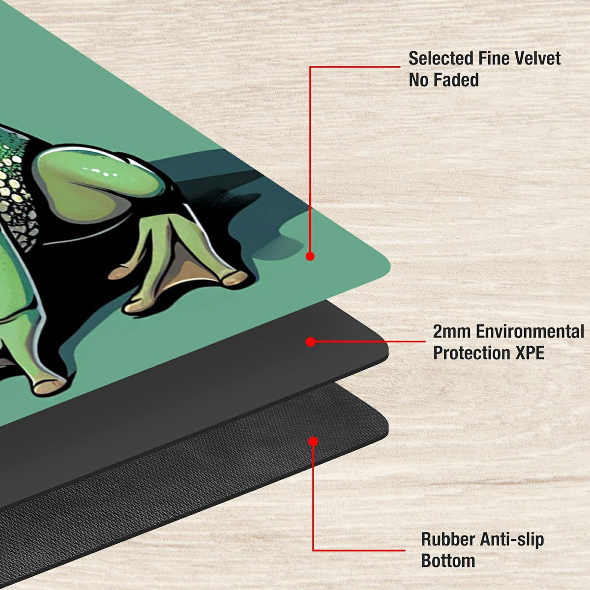 SROJDHFJB reinforced edge stitching helps the mat endure long sessions.