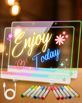 SROT 17-inch rechargeable LED drawing board with large glow surface for doodling anywhere