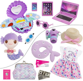 Srua Don doll travel case with rotating wheels for smooth rolling play